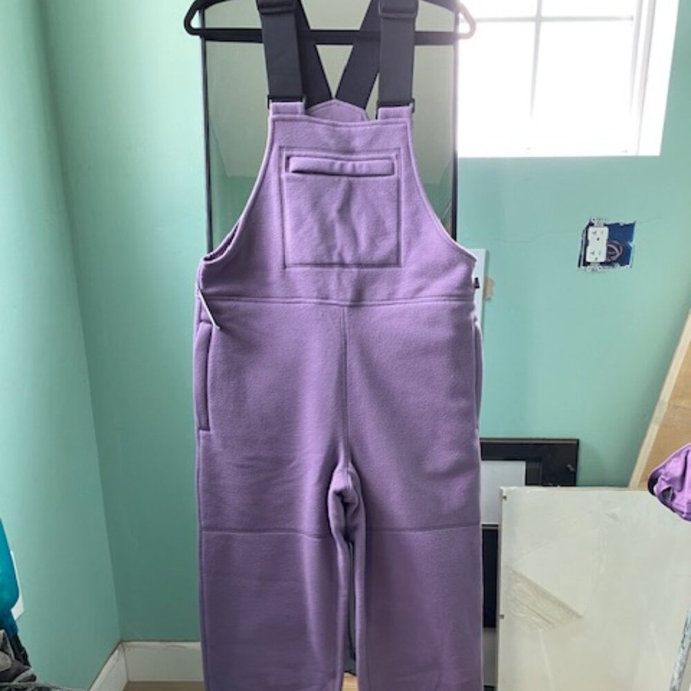 NWT Tna purple fleece jumpsuit with zip pockets